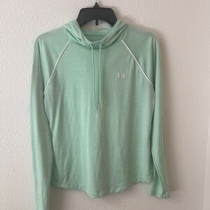 Under Armour Light Green Pullover. Size M.